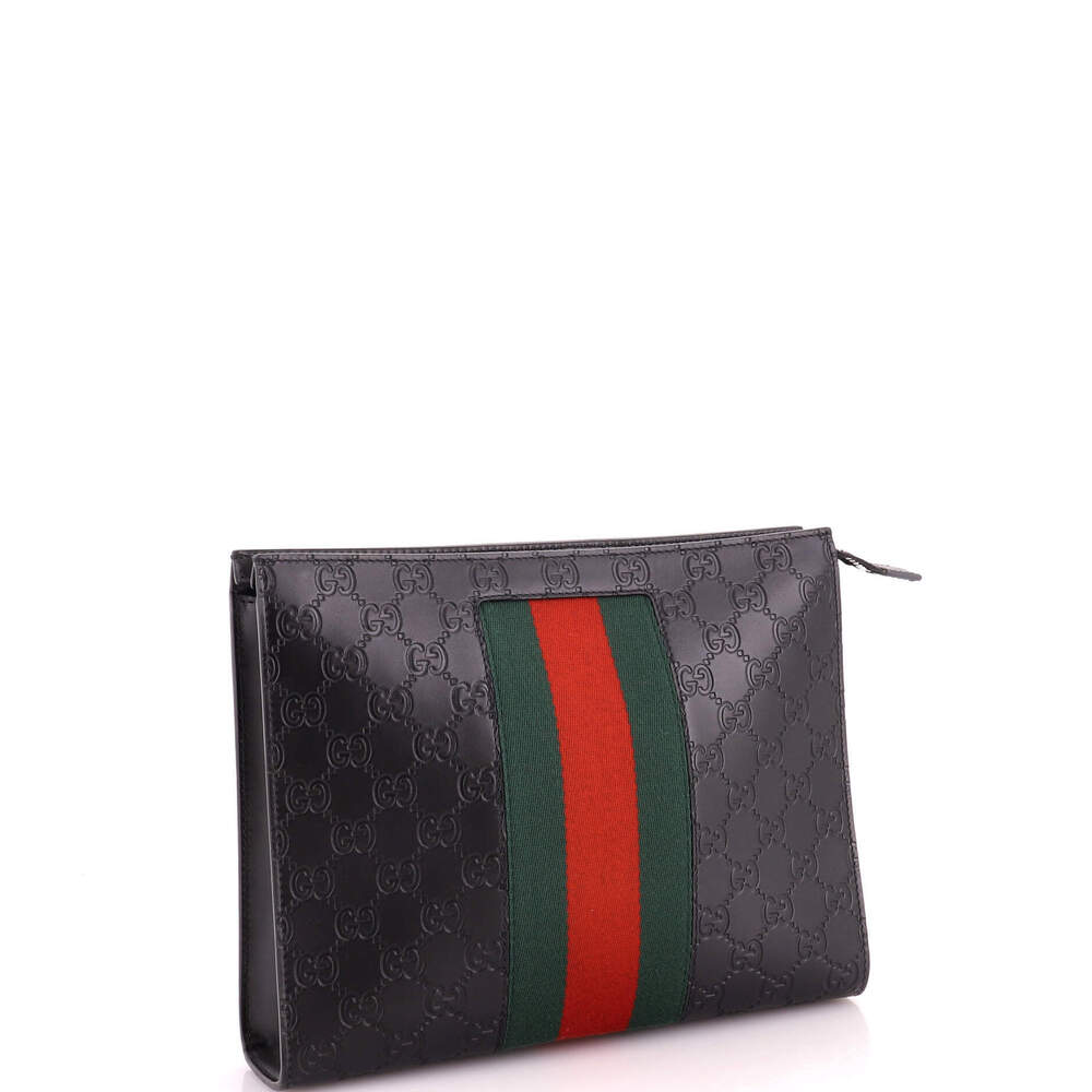 Gucci Web Zip Pouch - Picture 2 of 6